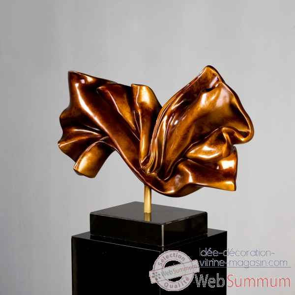 Poly sculpture \"silk\" bronze noir Casablanca Design -59733