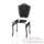 Chaise baroque noire Acrila - 0004