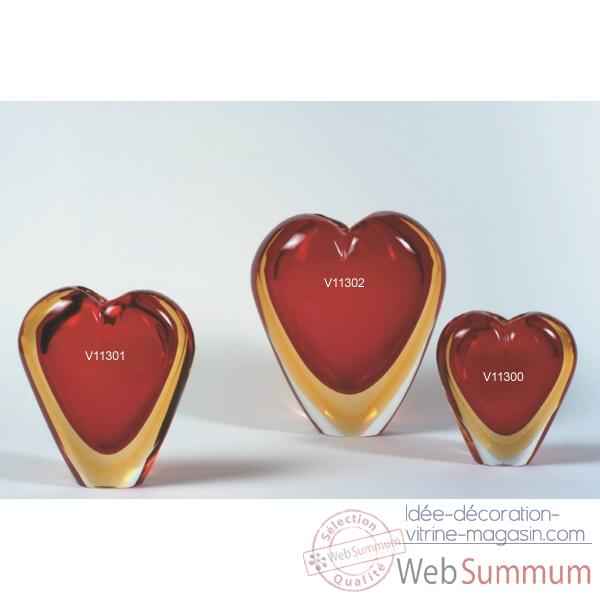 Cœur en verre Formia -V11300
