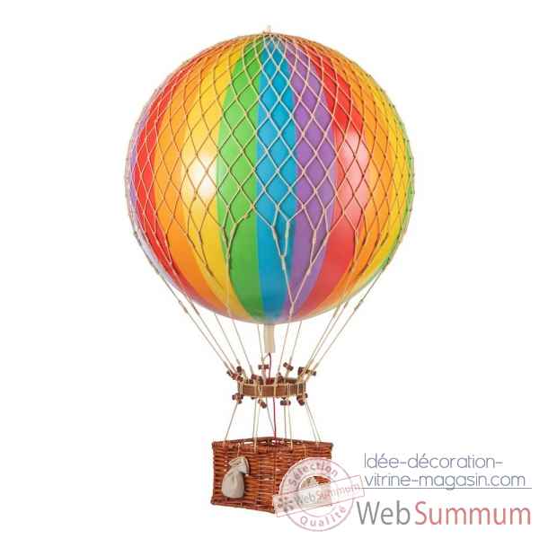 Ballon Jules Verne, montgolfiere arc en ciel Decoration Marine AMF -AP168E