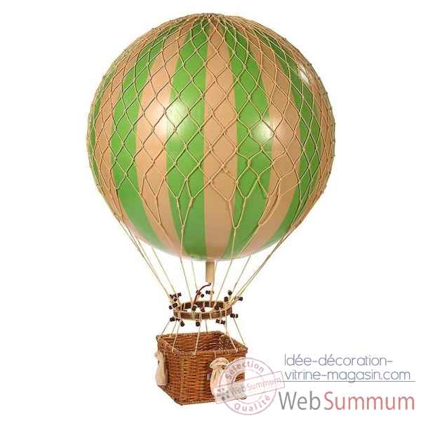 Ballon Jules Verne, montgolfiere verte Decoration Marine AMF -AP168G