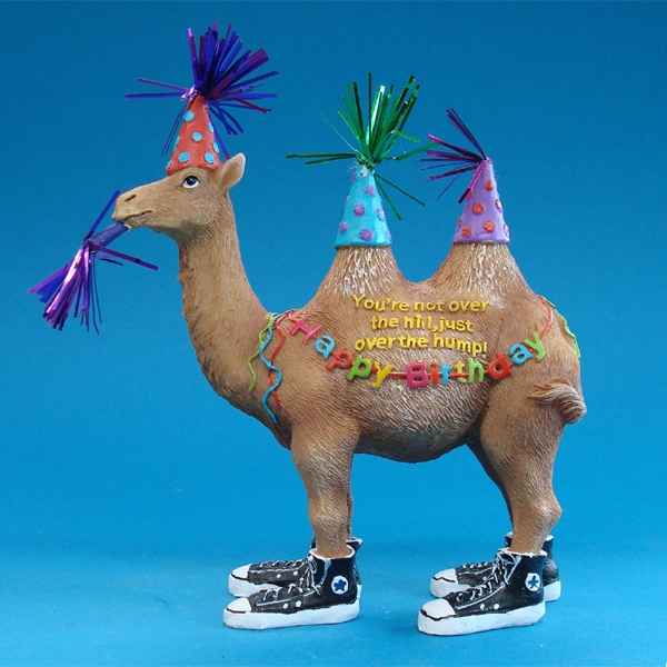 Figurine Chameau Happy Birthday -HP16925