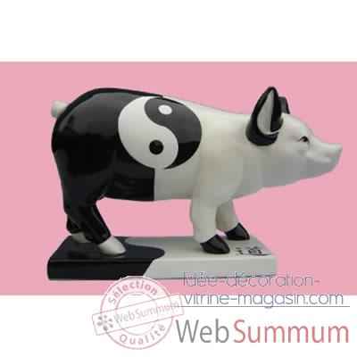 Figurine Cochon - Party Piggies - Ying Yang Jung - PAP11