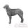 Figurines tains Chiens deerhound assis et debout- -AD010