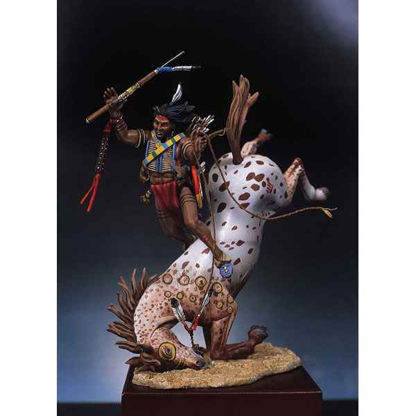 Figurine - Kit a peindre Guerrier sioux desarconne - S4-F5