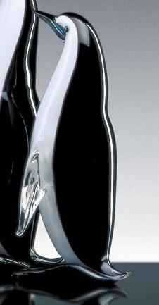 Pingouin 24cm en verre de Murano V46039