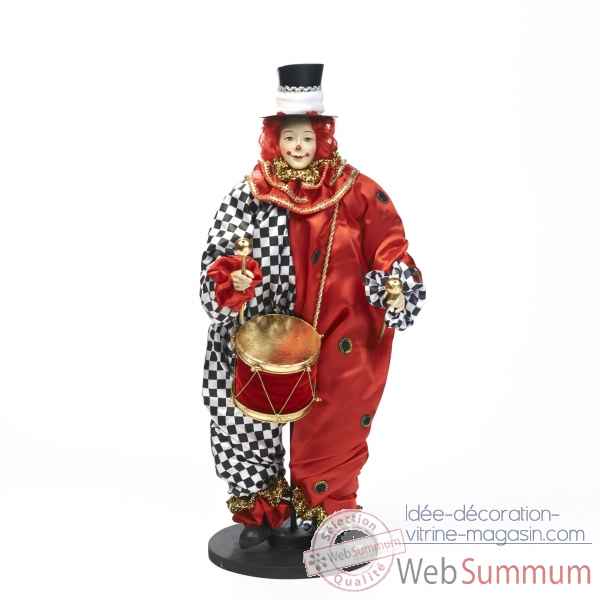 Clown avec tambour debout 46cm -Z 20910