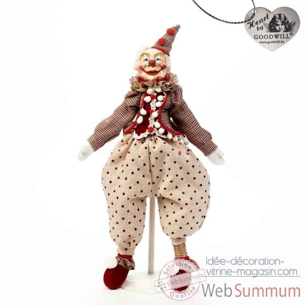 Poupee clown de cirque 55cm -C 12093