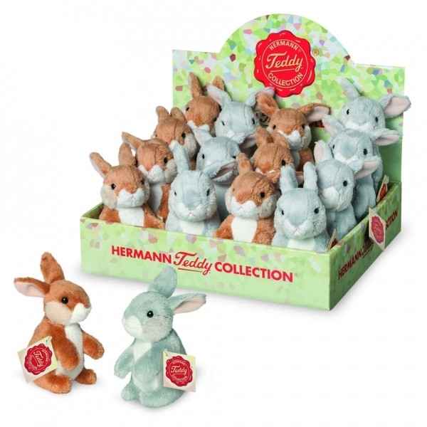 Peluche 16 lapins 2 couleurs. trier. 11 cm (lot) hermann teddy collection -93801 9
