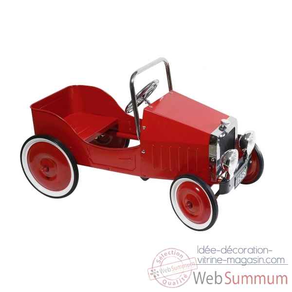 Voiture a pedales classique rouge 1938 reglable -14062 Jouets Web-Summum