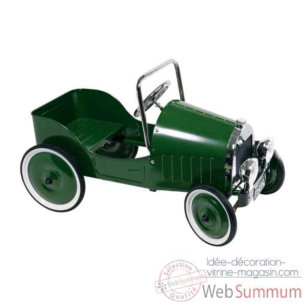 Voiture a pedales vert (1939) toys pure -14073 Jouets Web-Summum