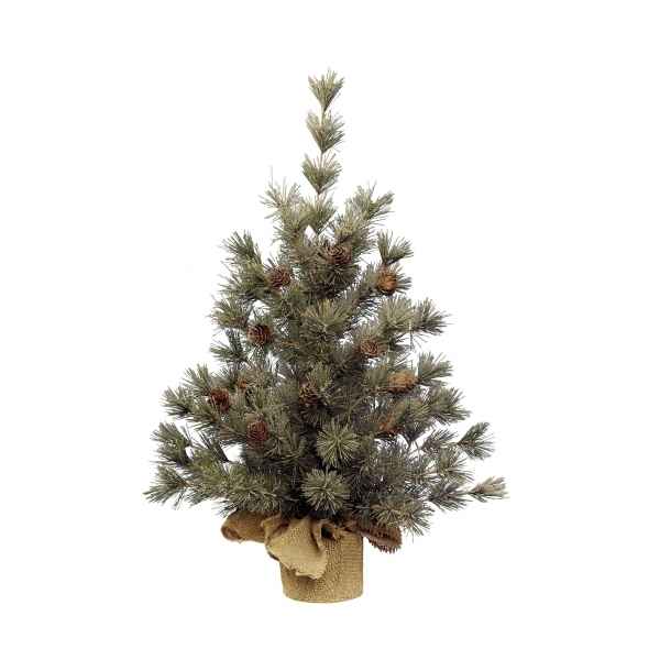 Mini sapin frosted pomme de pin 45 cm Everlands -NF -681185