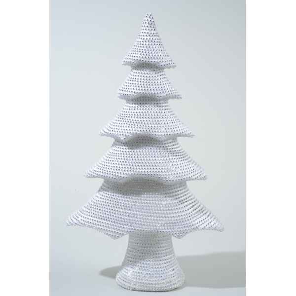 Sapin mousse avec pierres strass 42 cm Everlands -NF -455542