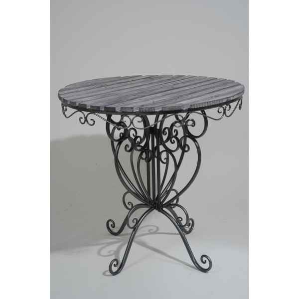 Table metal avec dessus bois Kaemingk -380163