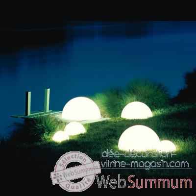 Lampe demi-lune granite socle a enfouir Moonlight -hmbgslgfr3500552