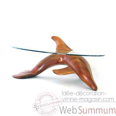 Le dauphin 125 cm en bois de Rauli - LAST-MDA125-R