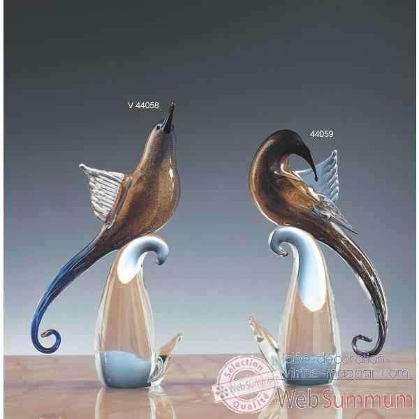 Oiseau tropical en verre Formia -V44059