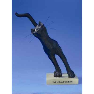 Figurine chat -le chat domestique - la flatterie (petit) - cdl4