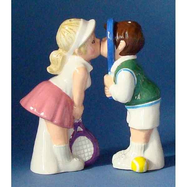 Figurine sel et poivre - couple au tennis - mw93952