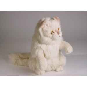 Peluche chat persan chinchilla beige qui reclame 30 cm Piutre -2309