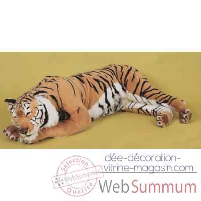 Peluche allongee tigre du bengal 200 cm Piutre -2513