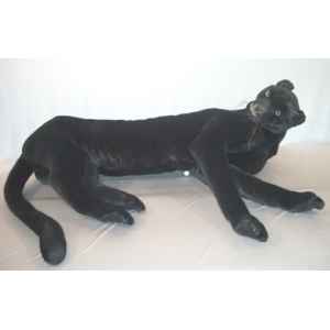 Peluche allongee panthere noire 140 cm Piutre -2518