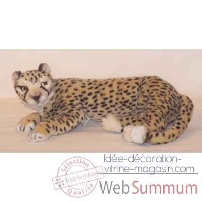 Peluche allongee guepard 55 cm Piutre -2582