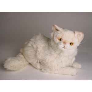 Peluche allonge chat persan chinchilla beige 30 cm Piutre -2308