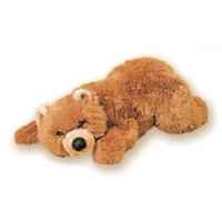 Peluche allongee ours grizzly 50 cm Piutre -2105