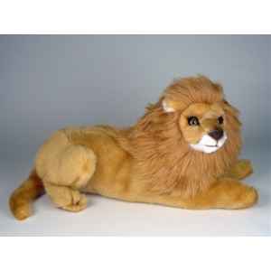 Peluche allongee lion 50 cm Piutre -2508