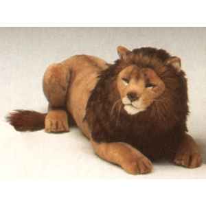 Peluche allongee lion 85 cm Piutre -2507