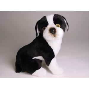 Peluche boston terrier assis 30 cm Piutre -4221