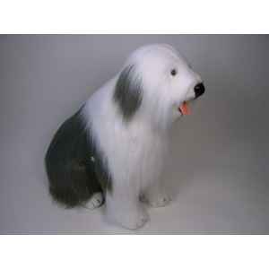 Peluche assise berger old english 100 cm Piutre -3291