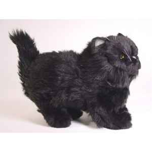 Peluche debout chat persan noir  30 cm Piutre -2398
