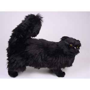 Peluche debout chat persan noir 50 cm Piutre -2395