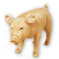 Peluche debout cochon 130 cm Piutre -2416