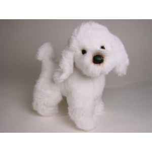 Peluche debout poodle blanc 35 cm Piutre -280