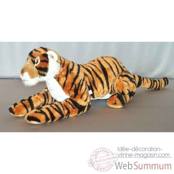 Peluche bebe tigre couche 90 cm Piutre -G252