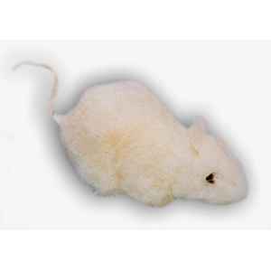 Peluche souris blanche 12 cm Piutre -627