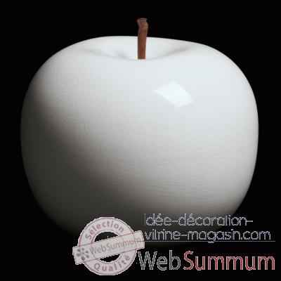 Pomme blanche brillant glace Bull Stein - diam. 29 cm indoor