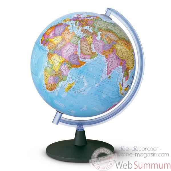 Globe Sirius 40 - Globe geographique non lumineux - Cartographie politique - diam 40 cm - hauteur 60 cm