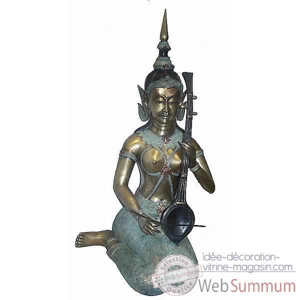 Statuette danseuse Thai en bronze -BRZ266