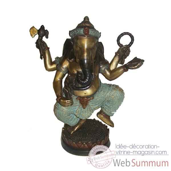 Statuette divinite hindouiste en bronze -BRZ329