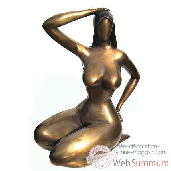 Statuette femme contemporaine en bronze -BRZ1020M