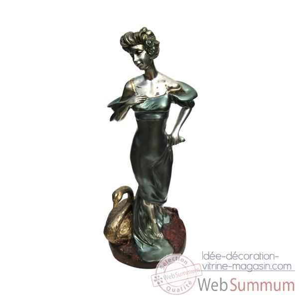 Statuette femme Europeenne en bronze -BRZ740A