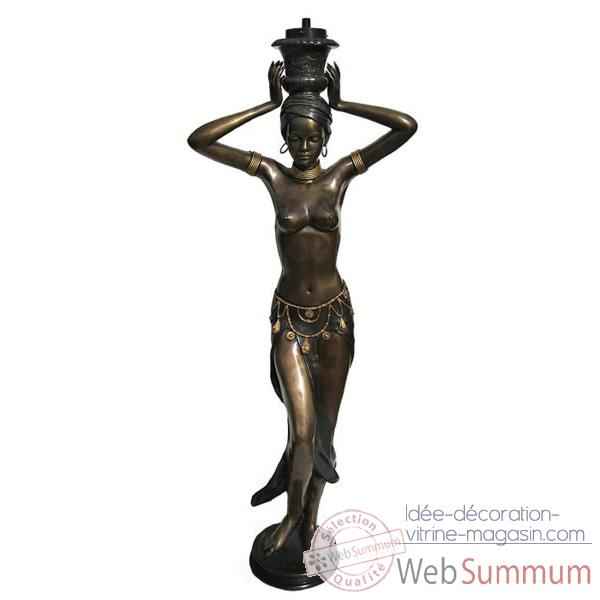 Statuette femmes africaine en bronze -BRZ321-200