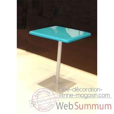Table bistrot Art Mely pied laque -AM003