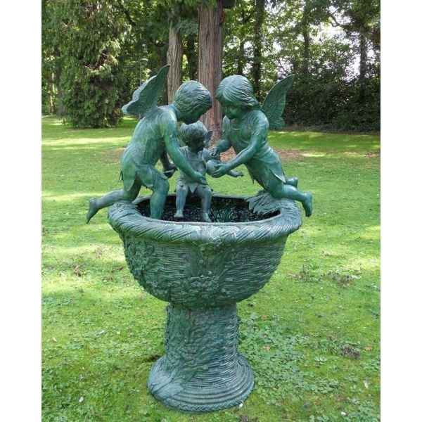 Fontaine avec 3 anges -B853