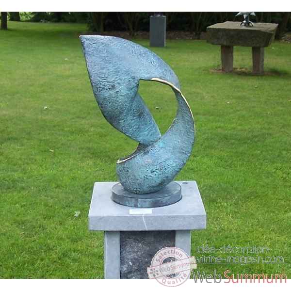 Sculpture moderne \"wave\" -AN0820BR-V