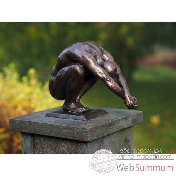 Statue en bronze plongeur thermobrass -an1300br-b